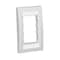 Panduit FLUSH MOUNT UNLOADED, SINGLE GANG BEZEL MINI-COM, OFF WHITE ROHS CBEIWY - alternate 2